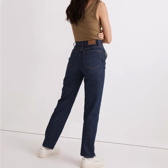 Madewell Perfect Vintage Straight Jean in Greenhaven Wash: Seamed Version - Picture 3 of 13